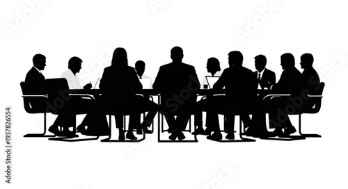 Business People Meeting Around Table.
