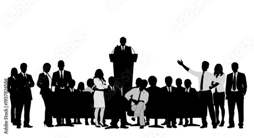 Business People Meeting Presentation Discussion.