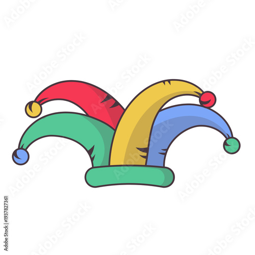 Colorful Jester Hat Icon