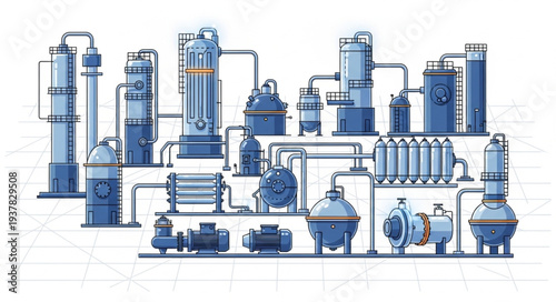 Industrial Chemical Plant Equipment and Machinery.