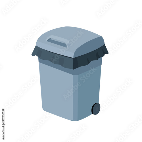 Foto trash bin garbage can illustration