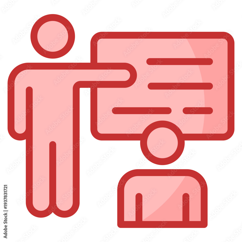 Fototapeta premium Teacher Icon