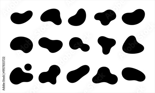 Abstract Blob Shapes A Collection of Organic Forms for Design