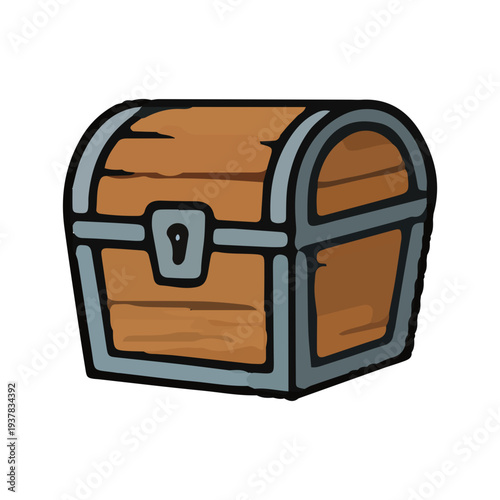 Wooden Treasure Chest Icon