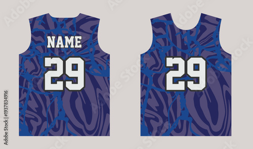 Premium Basketball Uniform Jersey Pattern