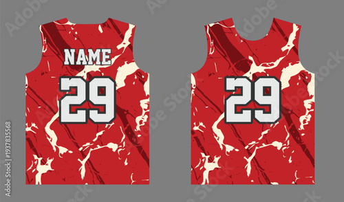 Premium Basketball Uniform Jersey Pattern