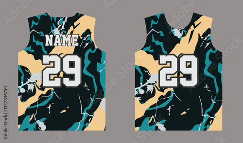Premium Basketball Uniform Jersey Pattern