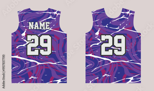Premium Basketball Uniform Jersey Pattern