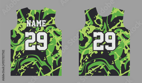 Premium Basketball Uniform Jersey Pattern