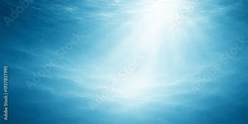 Abstract mesmerizing underwater scene, sunlight filtering through the tranquil water, creating a serene and ethereal environment. Capturing the sense of calm.