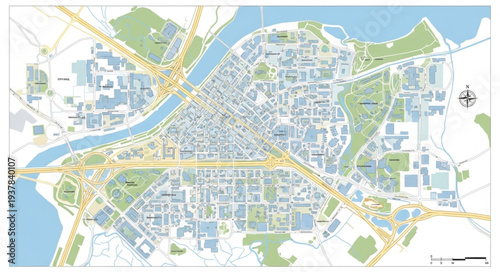 City Map Navigation Road Network.
