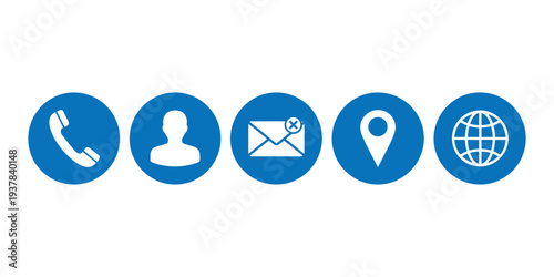 Contact information icons