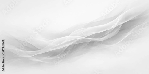 Abstract delicate abstract illustration that showcases the fluid movement of smoke or waves, creating a sense of calm and visual interest. 