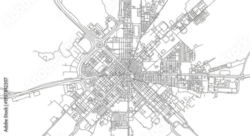 City Map Urban Planning Diagram.