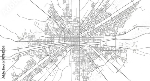 City Map Urban Planning Diagram.