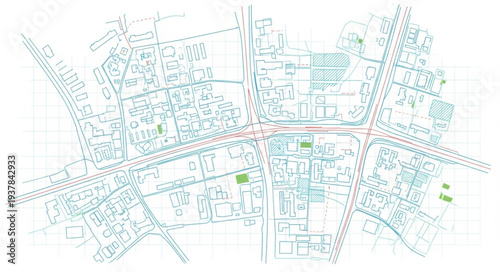 City Map Urban Planning Design.