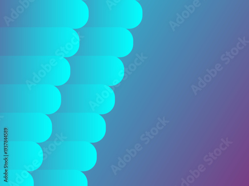 Abstract purple blue color gradient background scalloped fish scale pattern and soft vertical texture