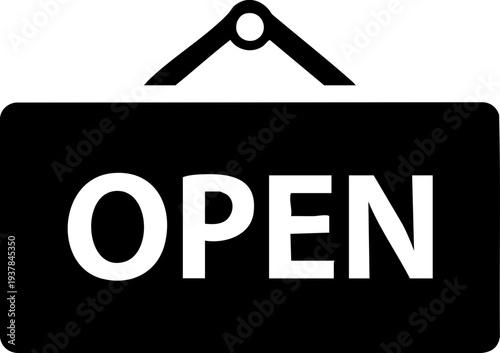 Open notice board graphic