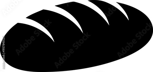 Bakery bread silhouette graphic