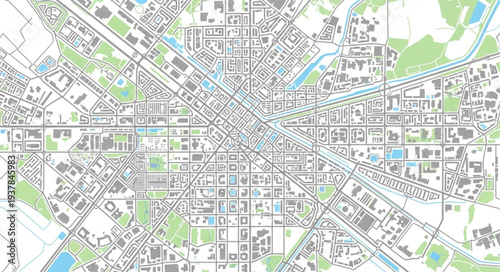 City Map Urban Planning Navigation.