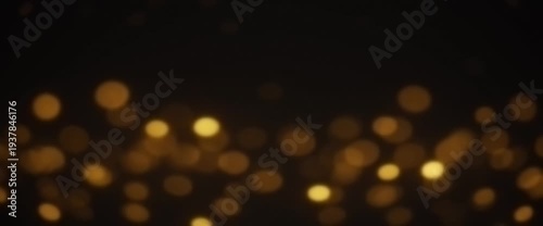 Golden bokeh lights background