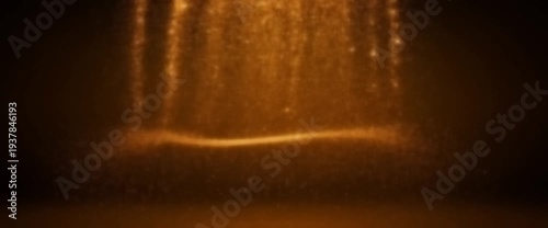 Golden liquid abstract flow