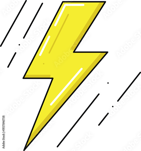 design Flash, lightning  illustration icon