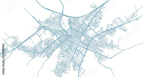 City Map Urban Planning Diagram.