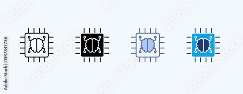 Intelligent Device Multiple Icon Illustration Vector