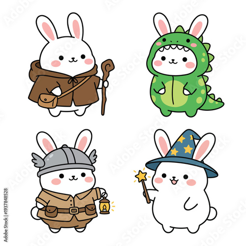 Cute Spring Doodle Vector with Flowers, Bees and Nature Elements