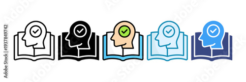 Active Learning Icon Set Multiple Style Collection