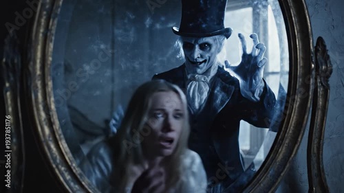 woman and man ghost