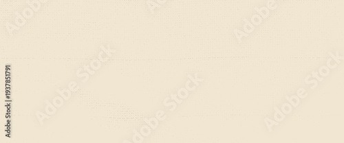Grainy canvas halftone beige rice paper texture. Recycled fibers and soft cream patterns, ideal for rustic backgrounds, vintage scrapbook pages, and eco kraft design. Vector fabric material bg.