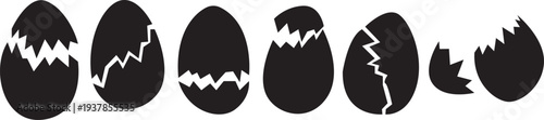 easter egg, cracked egg, broken egg, eggshell, eggshell icon, cracked eggshell, broken eggshell, egg break, egg cracking, egg shell, easter icon, easter vector, easter illustration, easter design, spr