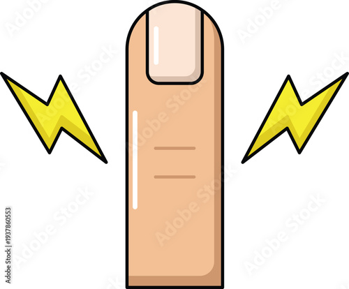 design Sore Finger illustration icon