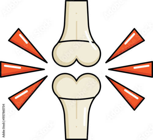 design Bone Friction illustration icon