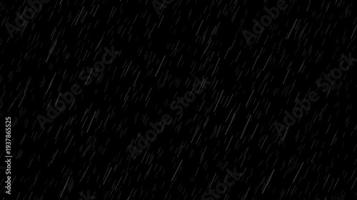 Rainfall Animation with Falling Rain Drops Weather Effect
