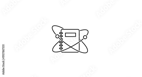 Simple Line Drawing of a Teddy Bear Toy.