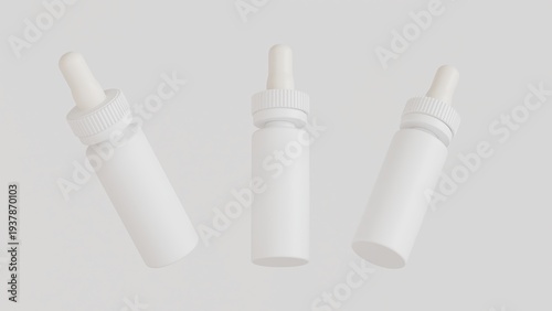 Wallpaper Mural 3D Drug bottles Mock up isolate on White Background, Clean and Clear object. Realistic mock up for product presentation  Torontodigital.ca