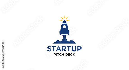 Startup Pitch Deck Logo Design Concept.