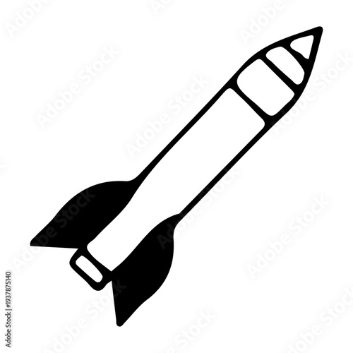 Doodle Rocket Launch Icon