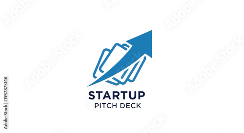 Startup Pitch Deck Logo Design Concept.