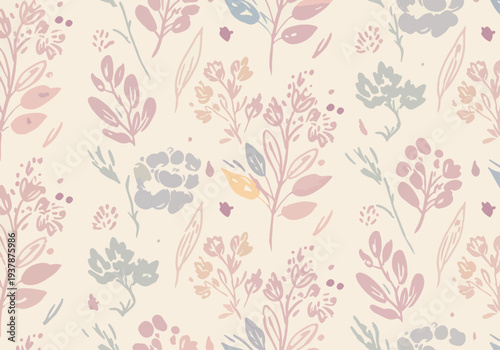 Playful and artistic flower design with a lighthearted visual rhythm