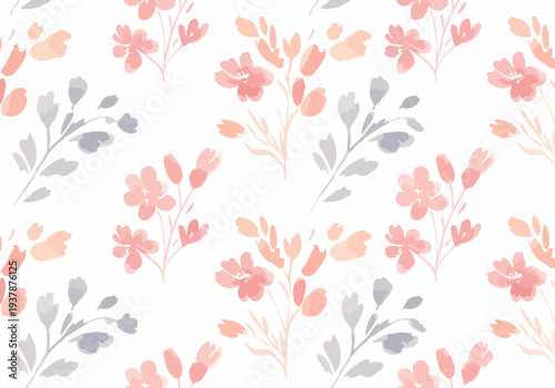 Elegant and modern floral composition using pastel colors and minimal detailing for a refined look