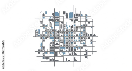 Complex Circuit Board Design Diagram.
