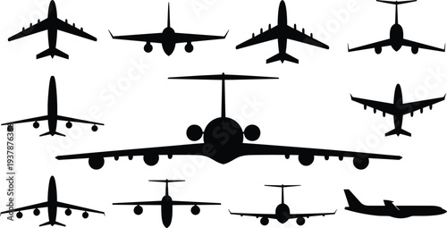 Silhouettes of diverse happy people jumping in the air with raised hands celebrating success and freedom isolated on white background for design. (Exactly 22 words)