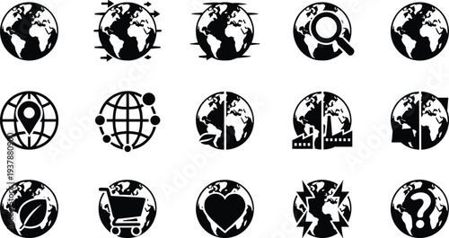 globe, earth, world, icon, vector, planet, international, global, logistics, ecology, business, shipping, internet, industry, environmental, global trade, earth day, world 