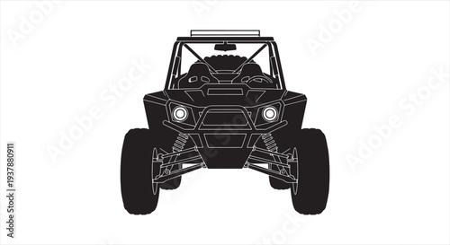 Off-Road Buggy Blueprint – Adventure Terrain Vehicle CAD Technical Drawing