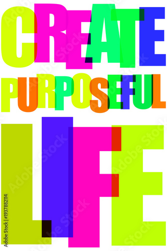 фотографія Create a colorful and purposeful life on transparent background