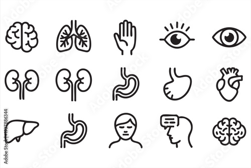 Home Kitchen Cooking Utensils Icon Pack with Pots Pans and Bowls